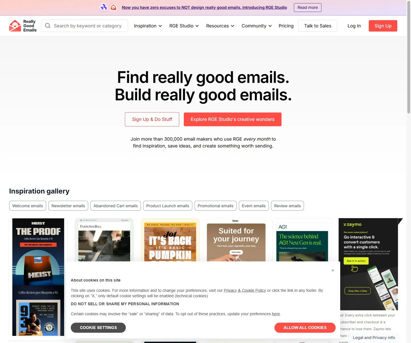 Really Good Emails – thư viện email marketing thật