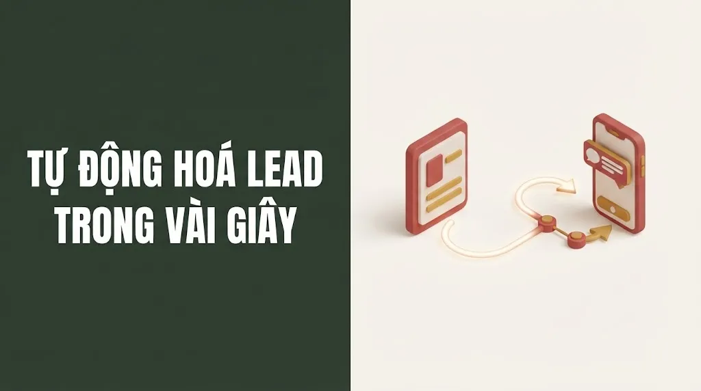 Workflow n8n tự động đưa lead từ form tới sale qua Telegram trong vài giây, đồng thời gửi conversion event Meta CAPI